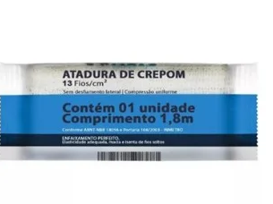 Atadura Crepe 25cm x 1,8m / Unidade - Neve