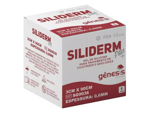 Fita de Silicone Transparente (Gel) 3cm x 90cm Siliderm Plus - Gênesis