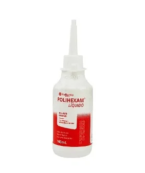 Solução Aquosa P/ Limpeza de Feridas com PHMB 0,1% 100ml Polihexam - Helianto