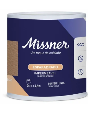 Esparadrapo Bege 5cm x 4,5m Impermeável - Missner