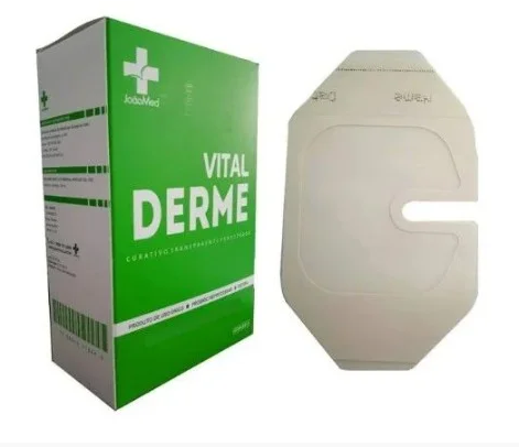 Curativo Filme Transparente Fenestrado 10cm x 12cm Unidade - Vital Derme