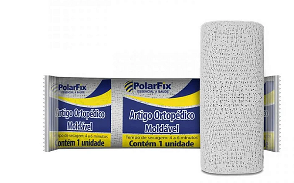 Atadura Gessada Branca 10cm x 3m Unidade - Polarfix