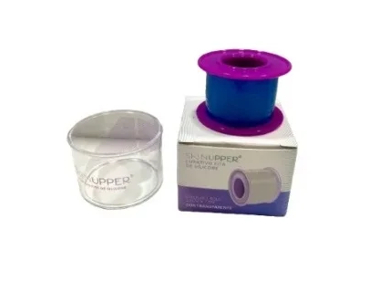 Fita de Silicone 2,5cm x 1,5M Transparente P/ Cicatrizes e Quelóides - Skinupper