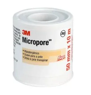 Fita Micropore 50mm x 10mt Bege - 3M