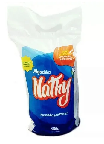 Algodão Hidrófilo 500g - Nathy