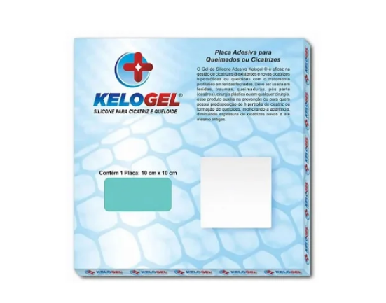 Placa em Silicone Cicatrizes e Queimados 20cm x 20cm Unidade - Kelogel