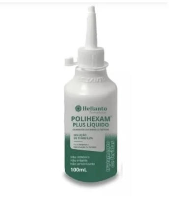 Solução Aquosa P/ Limpeza de Feridas com PHMB 0,2% 100ml Polihexam Plus - Helianto