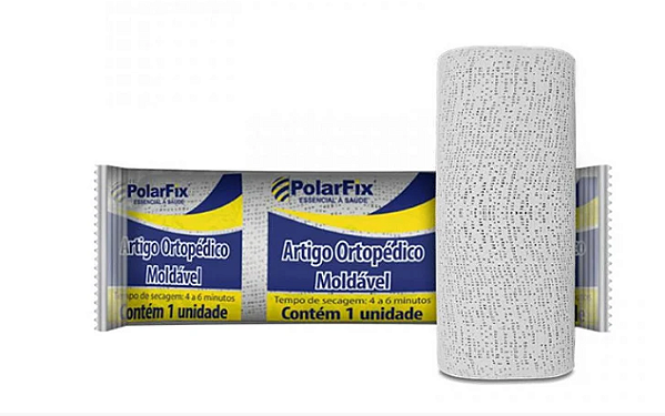 Atadura Gessada Branca 6cm x 2m Unidade - Polarfix