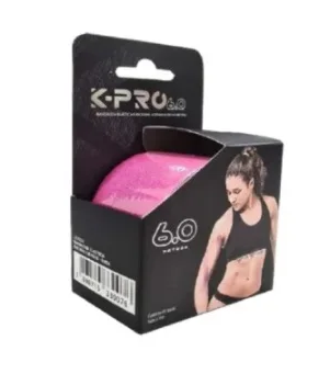 Bandagem Adesiva Elástica em Rolo 5cm x 6m Rosa - K-Pro