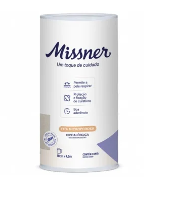 Fita Micropore 10cm x 4,5m Bege - Missner