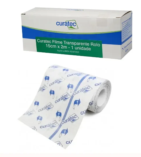 Curativo Filme Transparente em Rolo 15cm x 2m - Curatec