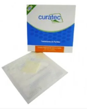 Curativo Alginato de Cálcio e Sódio 10cm x 20cm - Curatec