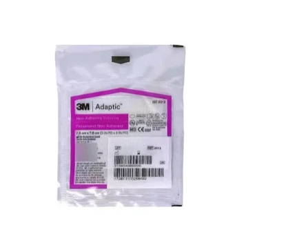 Curativo Adaptic 7,6 x 7,6cm C/ Emulsão Petrolatum Unidade Systagenix - 3M