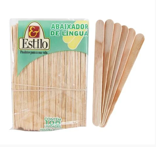 Abaixador Língua de Madeira C/ 100 Unidades - Estilo