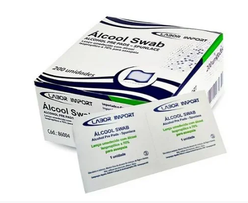 Álcool Swab em Sache C/ 200 Unidades - Labor Import