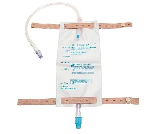Bolsa coletora de Urina Uro - Taylor de Perna Sistema Fechado 750ml C/ extensão