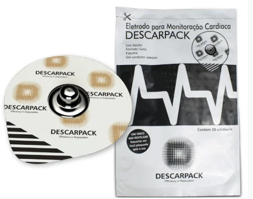 Eletrodo Descartável Adulto C/ 50 Unidades - Descarpack