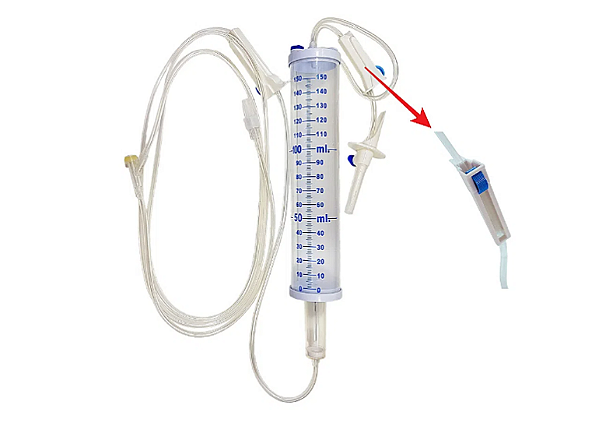Equipo Bureta com Câmara Graduada 150ml Unidade - Descarpack