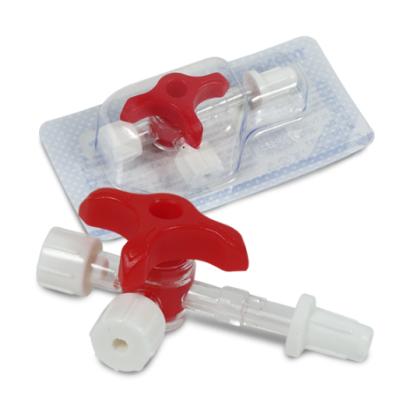 Torneira 3 Vias Luer Lock Descartável C/ 50 Unidades - Descarpack