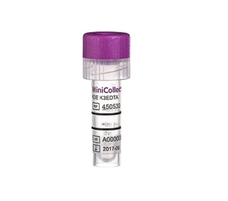 Tubo Roxo Edta K3 1ml Minicollect C/50 Unidades Vacuette - Greiner