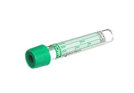 Tubo Verde 4ml com Heparina Sodica C/50 Unidades Non-Ridged Vacuette - Greiner