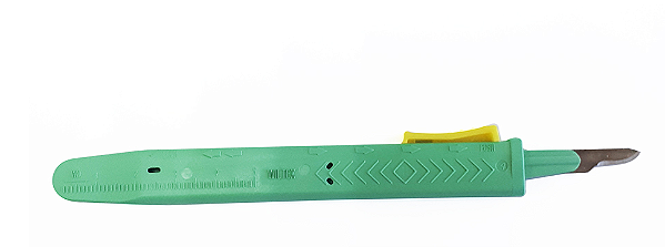 Bisturi Descartável Nº 15 com Dispositivo de Segurança / Unidade - Wiltex