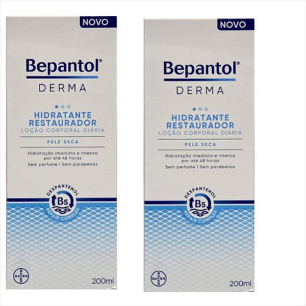 Bepantol Derma Hidratante Restaurador 200ml Kit C/2 Unidades