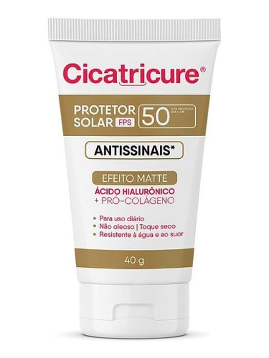 Cicatricure Protetor Solar Fps50 Antissinais Matte - 40g