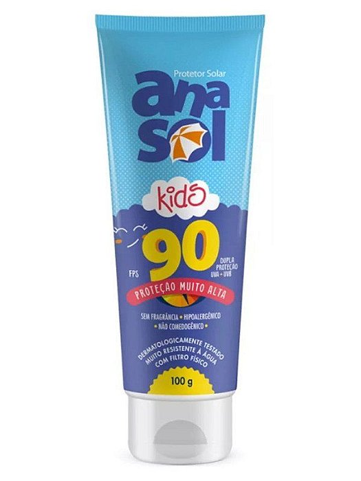 Protetor Solar Infantil Anasol Kids Fps90 Corpo/rosto 100ml