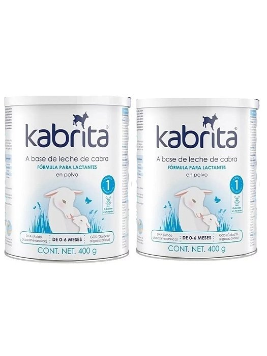 Leite Kabrita 1 (400g) Formula Infantil Kabrita 1 kit com 2