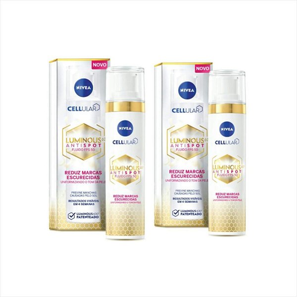 Nivea Luminous 630 Fluido Fps50 40ml Kit Com 2 Unidades