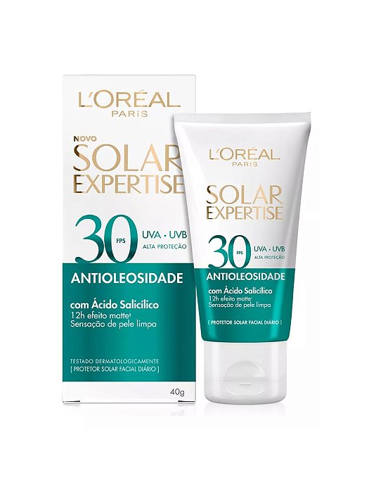 Protetor Solar Loréal Paris Antioleosidade FPS30 Sem Cor 40G