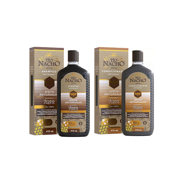 Kit Tio Nacho Efeito Antigrisalho Shampo Condicionador 415ml