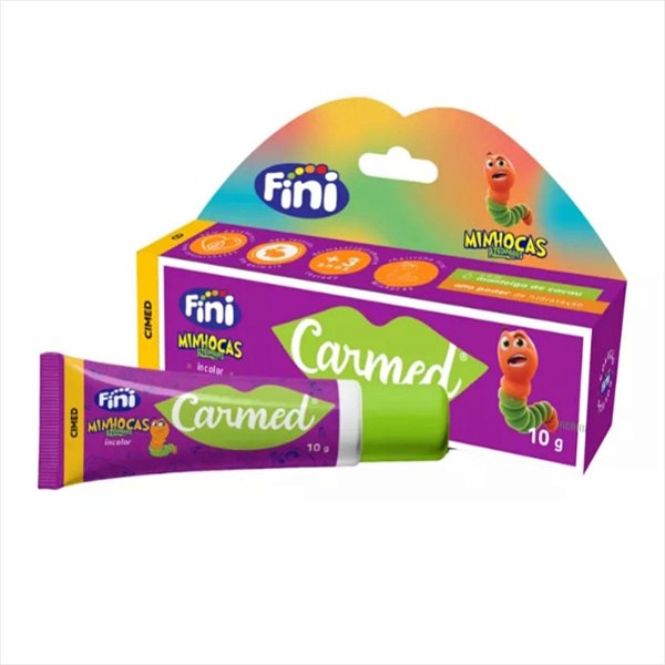 Protetor labial Carmed Fini Minhocas Azedinhas Incolor 10g