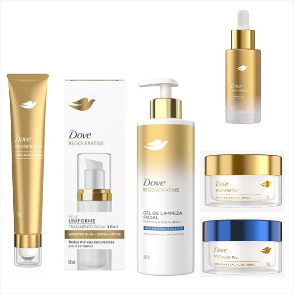 Dove Regenerative Linha Completa Seruns/Cremes/Gel/olheiras