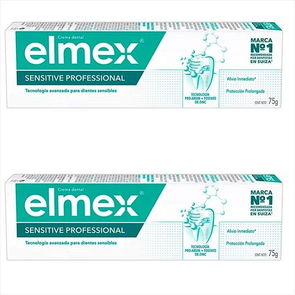Creme Dental Elmex Sensitive Professional 75g Kit C/2