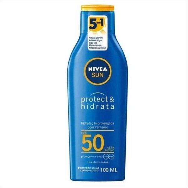 Protetor Solar Nivea Corporal Fps50 100ml com Pantenol c/03