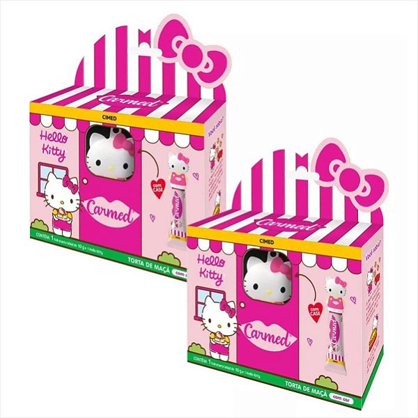 Carmed Hello Kitty Torta De Maça Com Cor Kit C/2 Com Base