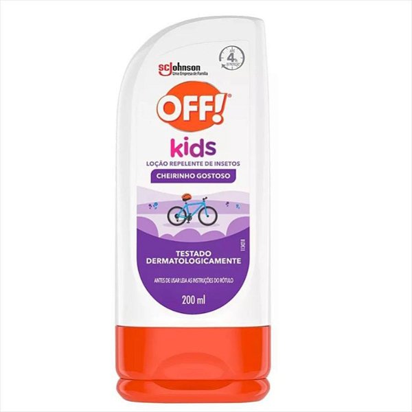 Repelente Loção Off! Kids Squeeze 200ml Embalagem Econômica