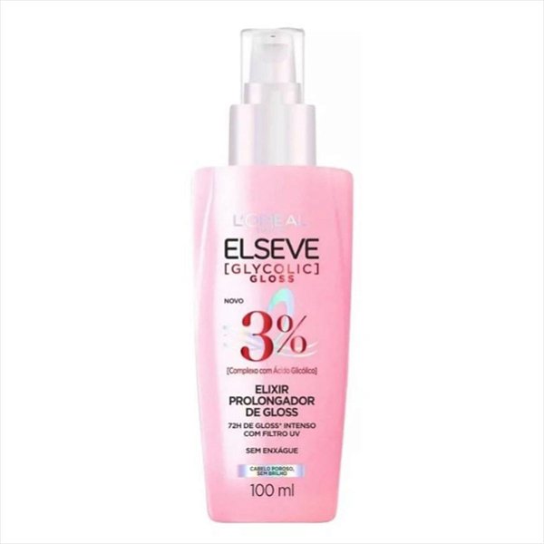 Sérum Capilar Elseve Glycolic Gloss Brilho 100ml Prolongador