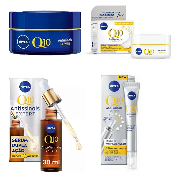 Kit Nivea Q10 Facial Completo Serum/cremes Pele Normal