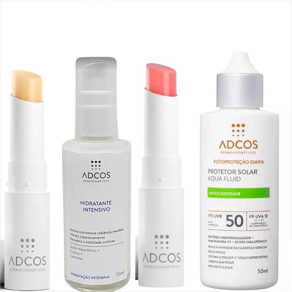 Kit Adcos Facial Labial Completo AquaFluid/Labial/Intensivo