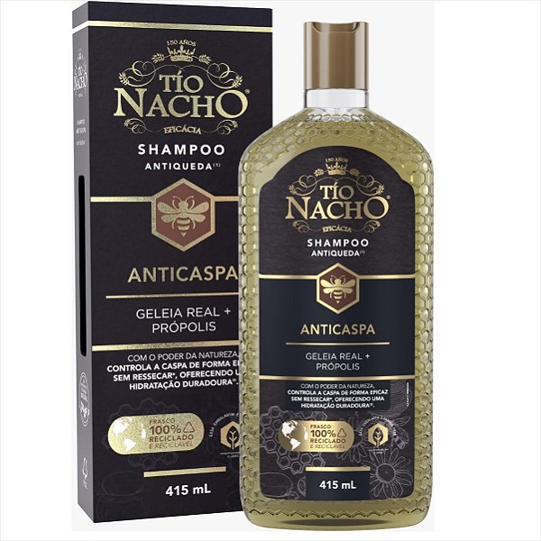 Tio Nacho Shampoo Anticaspa 415ml Geleia Real e Propolis