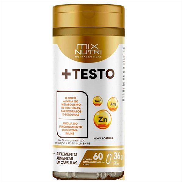 Mix Nutri + Testo Zinco/Arginina e Taurina c/60 cps