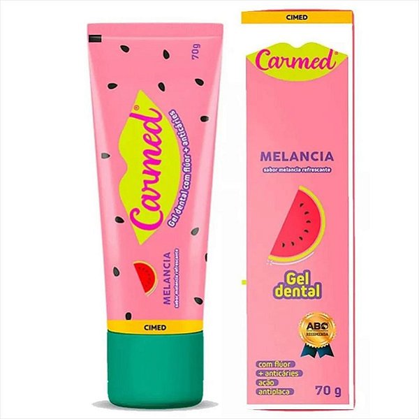 Gel Dental Carmed Melancia Refrescante 70g Pasta de Dente
