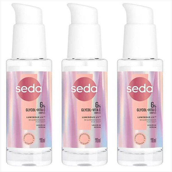 Leave In Sérum Seda 6% Glycol +Vita C Complex 110ml kit c/3