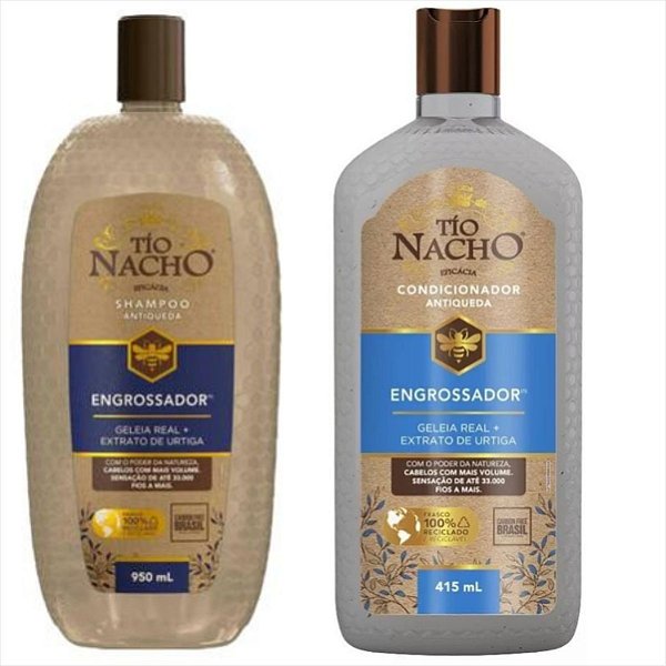 Kit Tio Nacho Engrossador Antiqueda Shampoo 950ml+Cond 415ml
