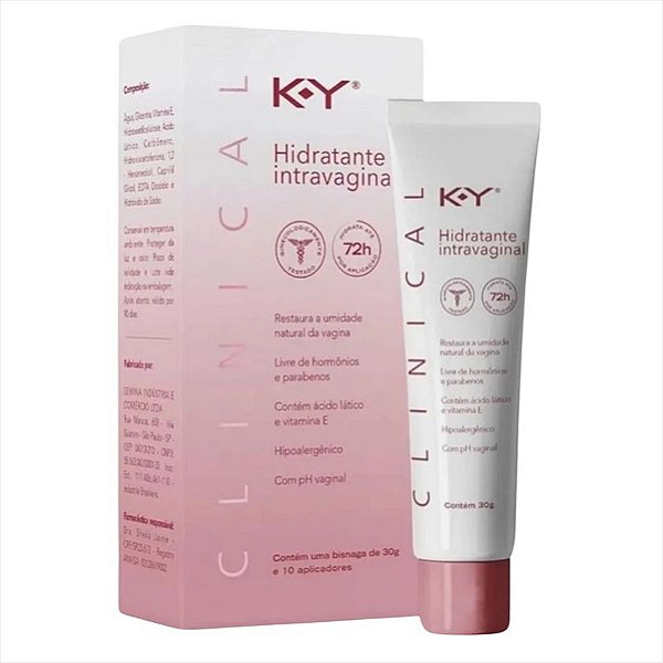 Hidratante Intravaginal K-Y Clinical 30g+ 10 aplicadores