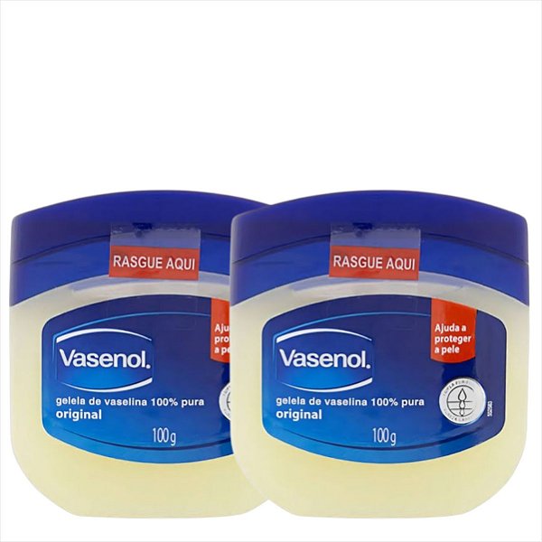 Geleia De Vaselina 100% Pura Original Vasenol Pote 100g c/2