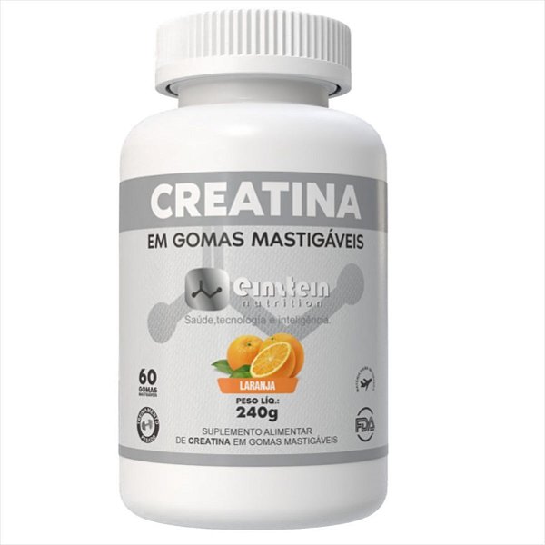Creatina em Gomas Sabor Laranja c/60 Einstein Nutrition